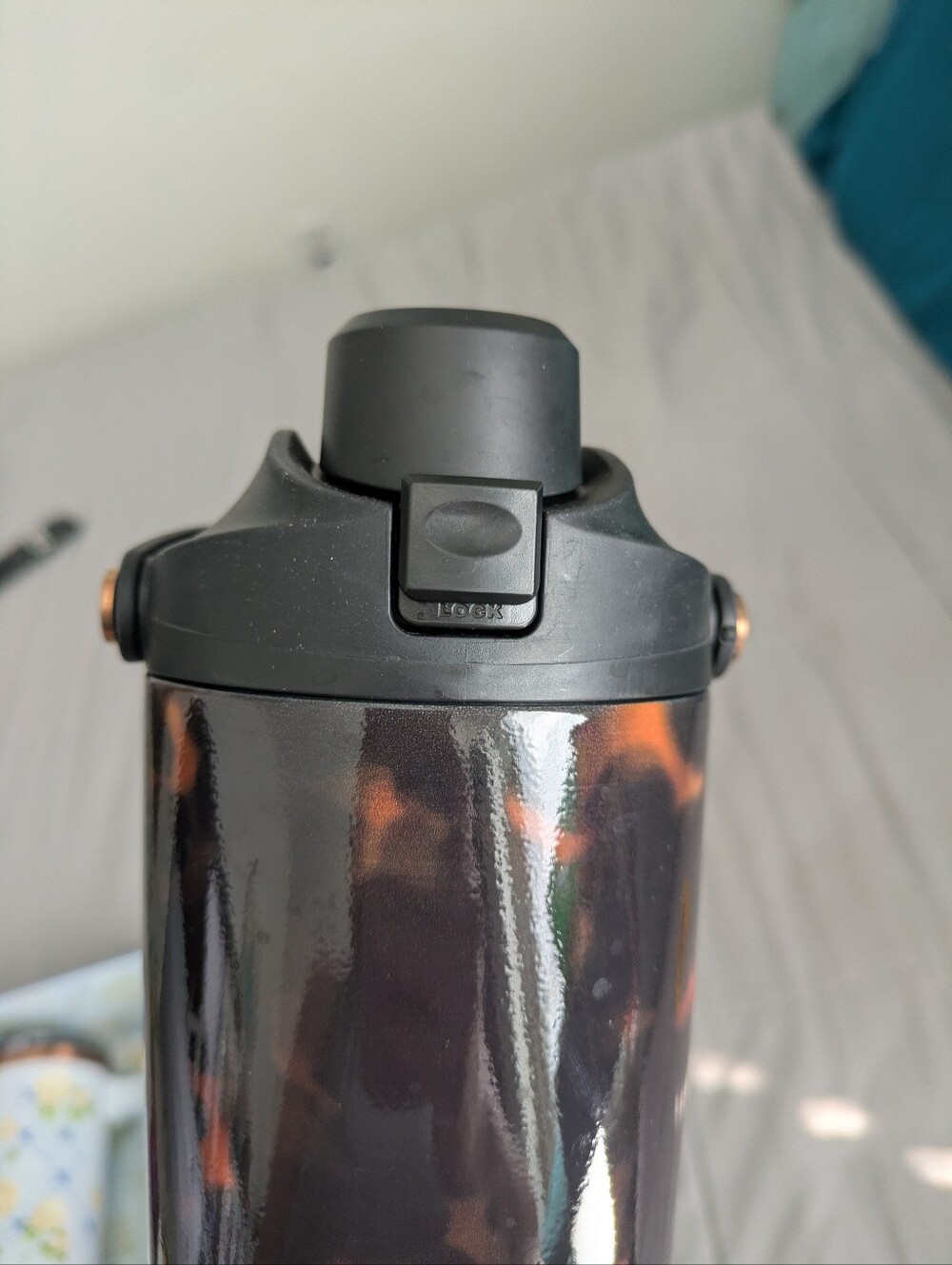 Tortoise Shell Steel Water Bottle - Picture 6 of 6